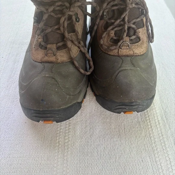Mens Brown Columbia Waterproof Omni Heat 200 Gram Insulated Boots SZ 11 Techlite - Picture 7 of 12